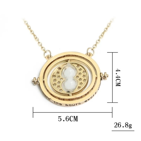 🪄⏳Magical Harry Potter Spinning Time Turner Necklace GOLD - Picture 4 of 14